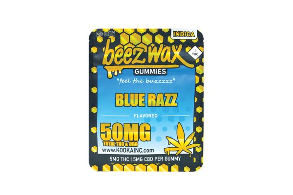 Beez-Wax-Blue-Raz-THC-Indica-Gummies. Kooka | Beez Wax Blue Raz THC Gummies