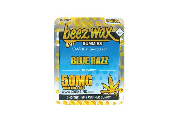 Beez-Wax-Blue-Raz-THC-Sativa-Gummies. Kooka | Beez Wax Blue Raz THC Gummies