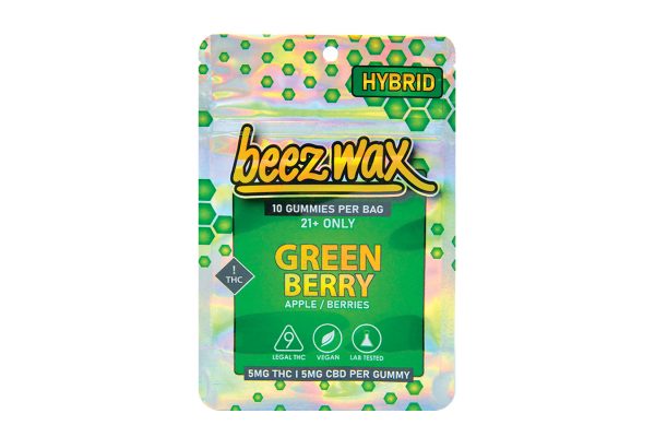 Beez-Wax-Green-Berry-Hybrid-THC-Gummies