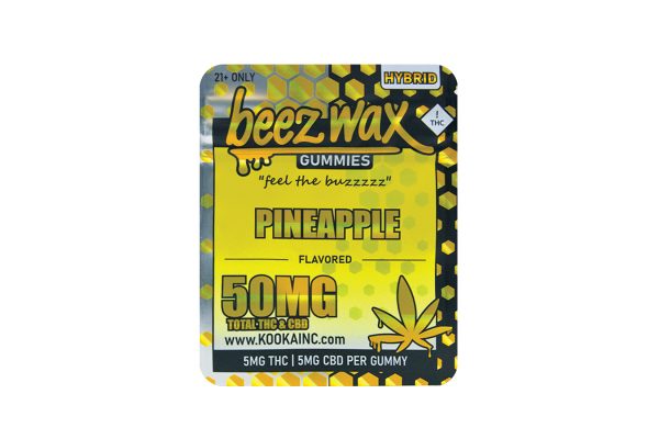 Beez-Wax-Hybred-Pineapple-THC-Gummies-Front