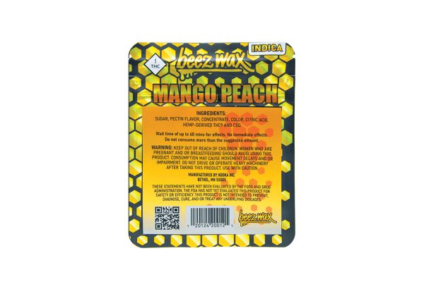 Beez-Wax-Indica-Mango-Peach-Back Beez-Wax-Indica-Mango-Peach-Back