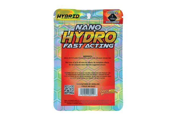 Beez-Wax-Nano-Hydro-Hybred-STW-KIWI-THC-Gummies-Back Beez-Wax-Nano-Hydro-Hybred-STW-KIWI-THC-Gummies-Back