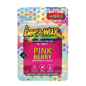 Beez-Wax-Pink-Berry-Hybred-THC-Gummies