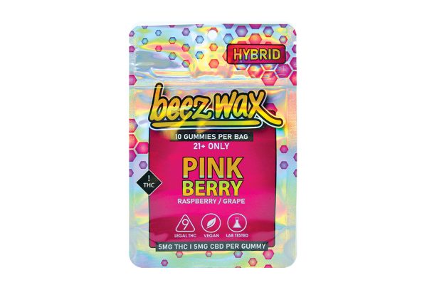 Beez-Wax-Pink-Berry-Hybred-THC-Gummies
