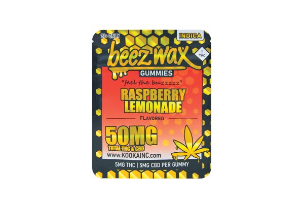 Beez-Wax-Raspberry-Lemonade-Indica-THC-Gummies-Front Beez-Wax-Raspberry-Lemonade-Indica-THC-Gummies-Front