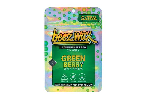 Beez-Wax-Sativa-Green-Berry-THC-Gummies-Back Beez-Wax-Sativa-Green-Berry-THC-Gummies-Back