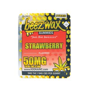 Beez-Wax-Strawberry-Hybred-THC-Gummies-Front