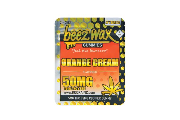 Beezwax-Orange-Cream-Hybred THC-Gummies-Front