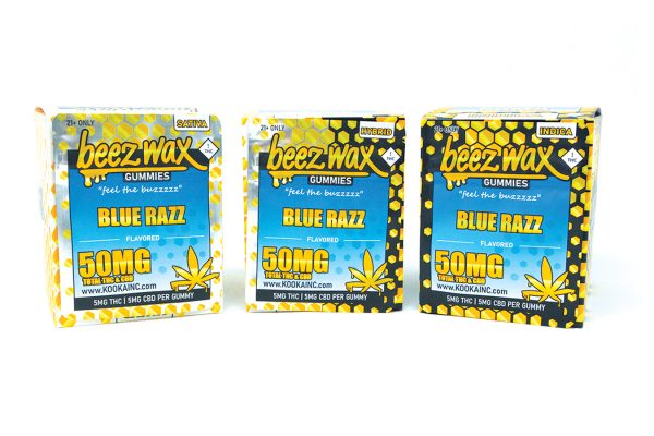 Blue-Raz-Gummies-Indica-Hybred-Sativa Kooka | Beez Wax Blue Raz THC Gummies